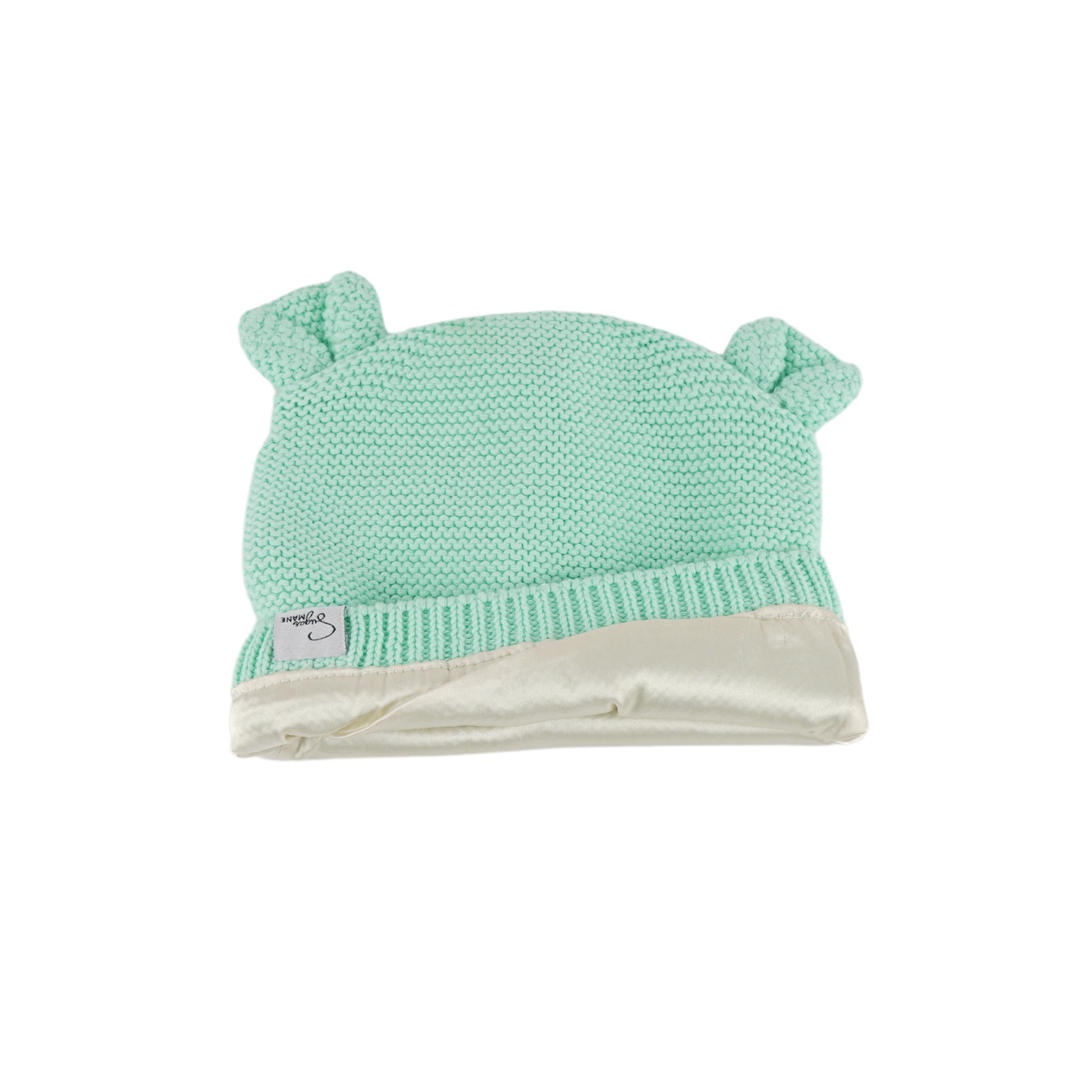 Mini Satin Lined Knit Beanie
