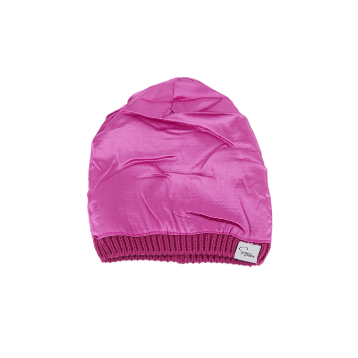 Mini Satin Lined Knit Beanie